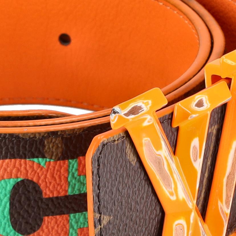 LOUIS VUITTON ルイ・ヴィトン/サンチュール・LVイニシャル 40MM ピラミッド CHICAGO/世界9都市デザイン/M0492//Bランク/05