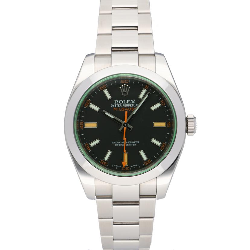 ROLEX ロレックス/ミルガウス・グリーンガラス/V番/116400GV//V02**********/SAランク/92