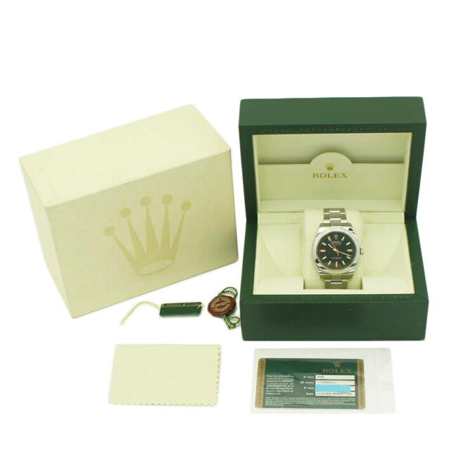 ROLEX ロレックス/ミルガウス・グリーンガラス/V番/116400GV//V02**********/SAランク/92