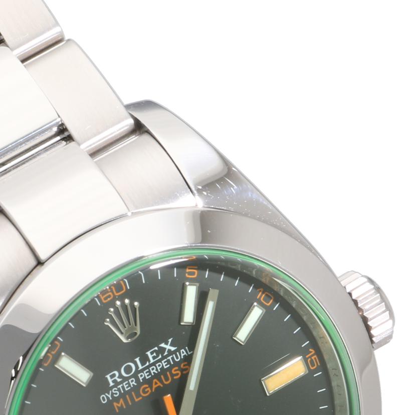 ROLEX ロレックス/ミルガウス・グリーンガラス/V番/116400GV//V02**********/SAランク/92