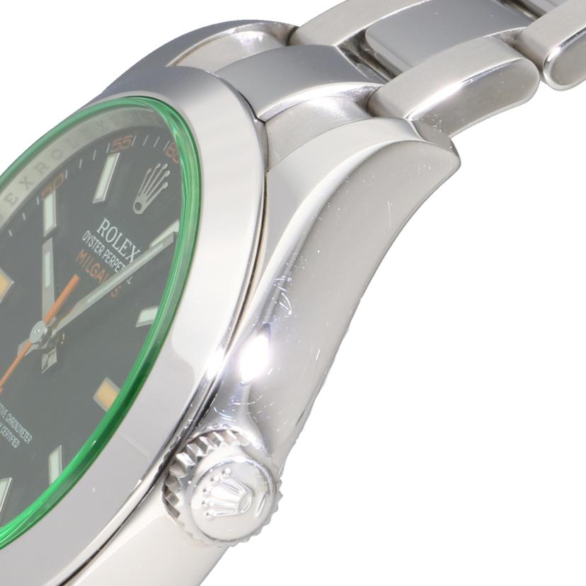 ROLEX ロレックス/ミルガウス・グリーンガラス/V番/116400GV//V02**********/SAランク/92