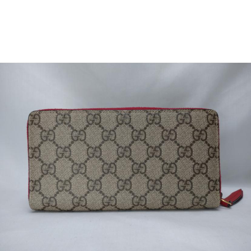 GUCCI グッチ/GGスプリーム ラウンドファスナー長財布/476049//493***/Bランク/52