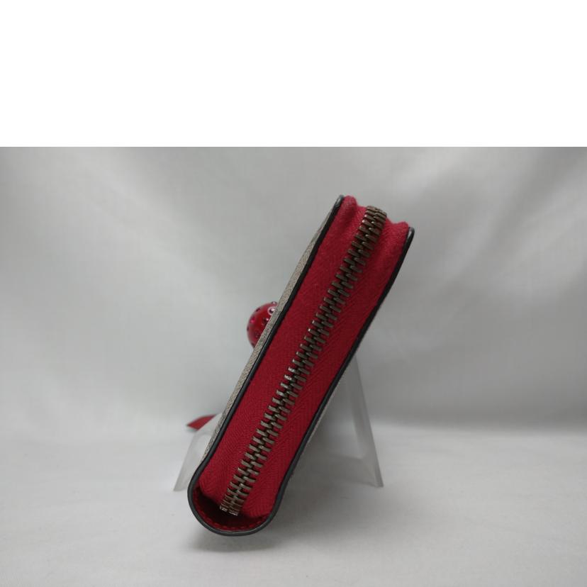GUCCI グッチ/GGスプリーム ラウンドファスナー長財布/476049//493***/Bランク/52