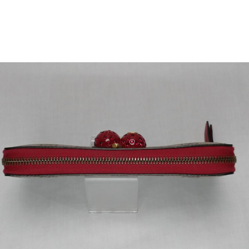 GUCCI グッチ/GGスプリーム ラウンドファスナー長財布/476049//493***/Bランク/52