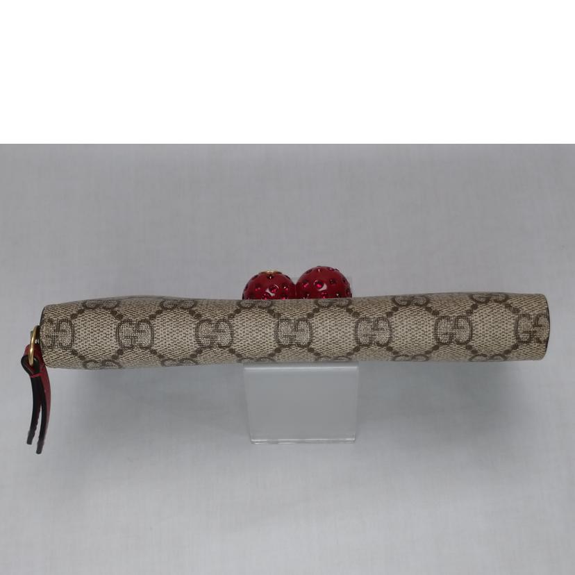 GUCCI グッチ/GGスプリーム ラウンドファスナー長財布/476049//493***/Bランク/52