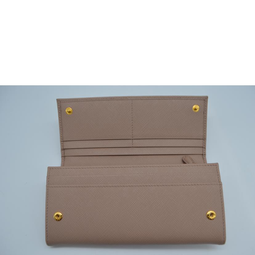 PRADA プラダ/サフィアーノメタルオロレザー長財布/カメオ/1MH132//181/Aランク/89