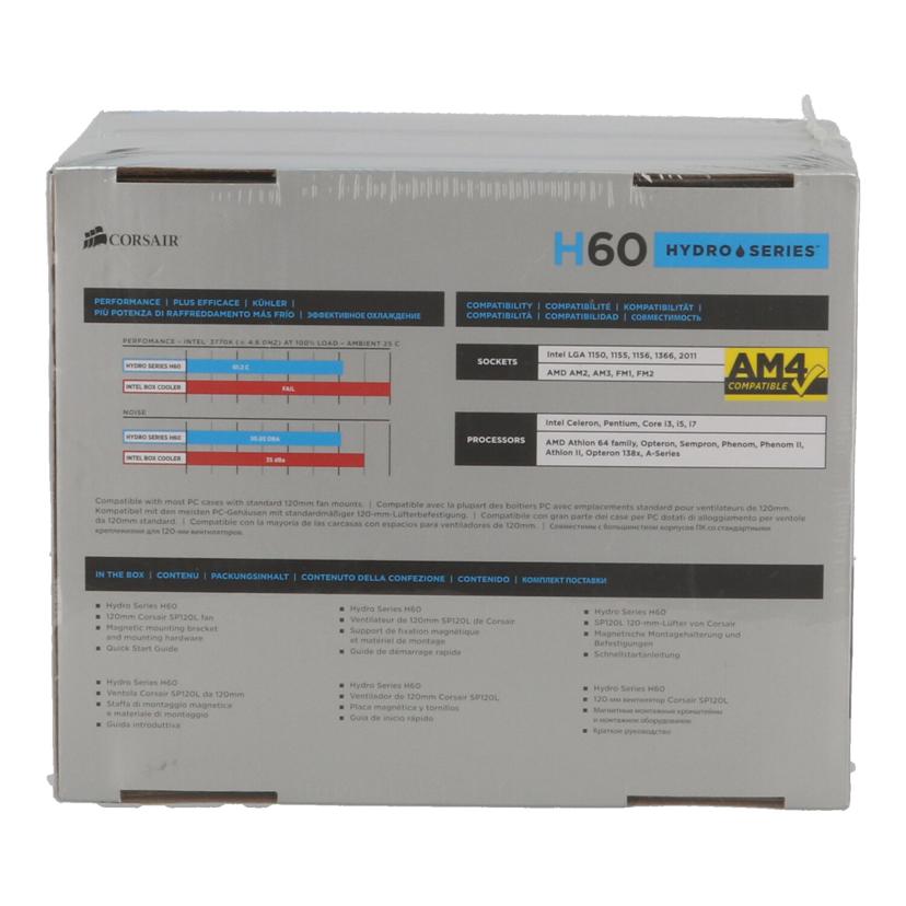 Corsair コルセア /水冷一体型CPUクーラー/H60/CW-9060007-WW//17389430/Sランク/67