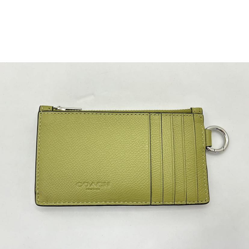 COACH/コーチ/ジップコインケース/カーキ/CJ879//J23**/Aランク/75