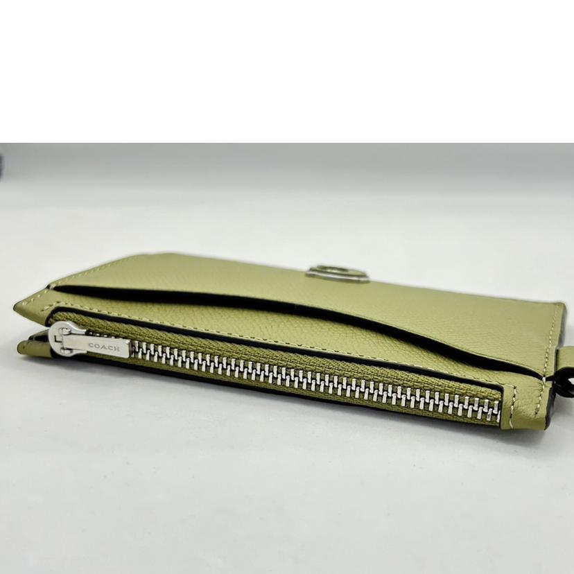 COACH/コーチ/ジップコインケース/カーキ/CJ879//J23**/Aランク/75