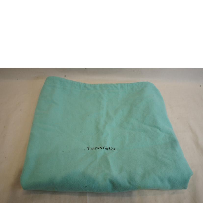TIFFANY/リバーシブルシルバーレザーバッグ/ポーチ付//Aランク/92