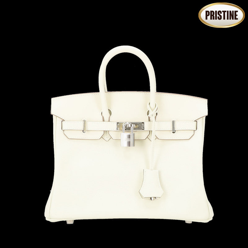 HERMES エルメス/バーキン25/スイフト/ニューホワイト/SV金具//B刻印******/SAランク/57