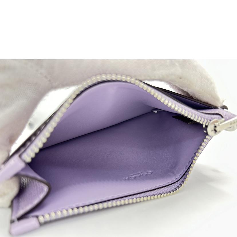 COACH/コーチ/ジップカードケース/ブルーベリー/CJ879//M23*/Aランク/75