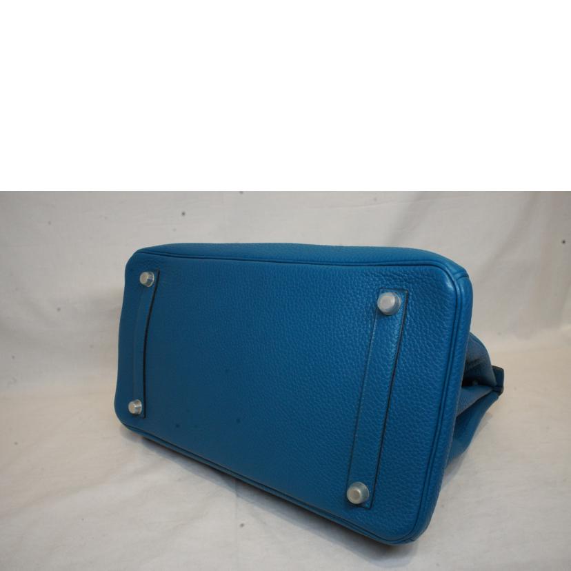 HERMES エルメス/バーキン35/トリヨンクレマンス/ブルーイズミール/SV金具//□Q/ABランク/92