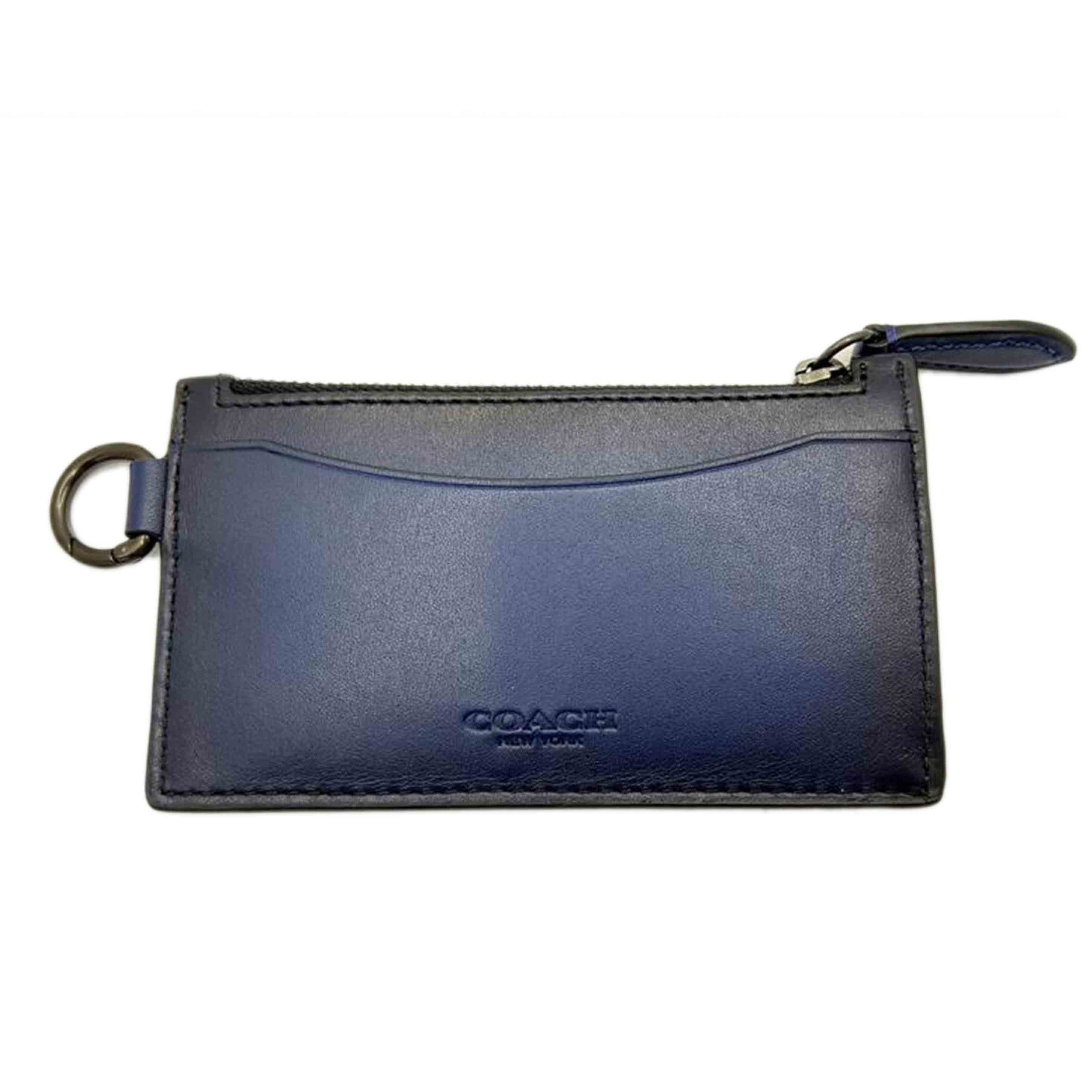 COACH/コーチ/ジップコインケース/インディゴ/CM376//F23**/Aランク/75