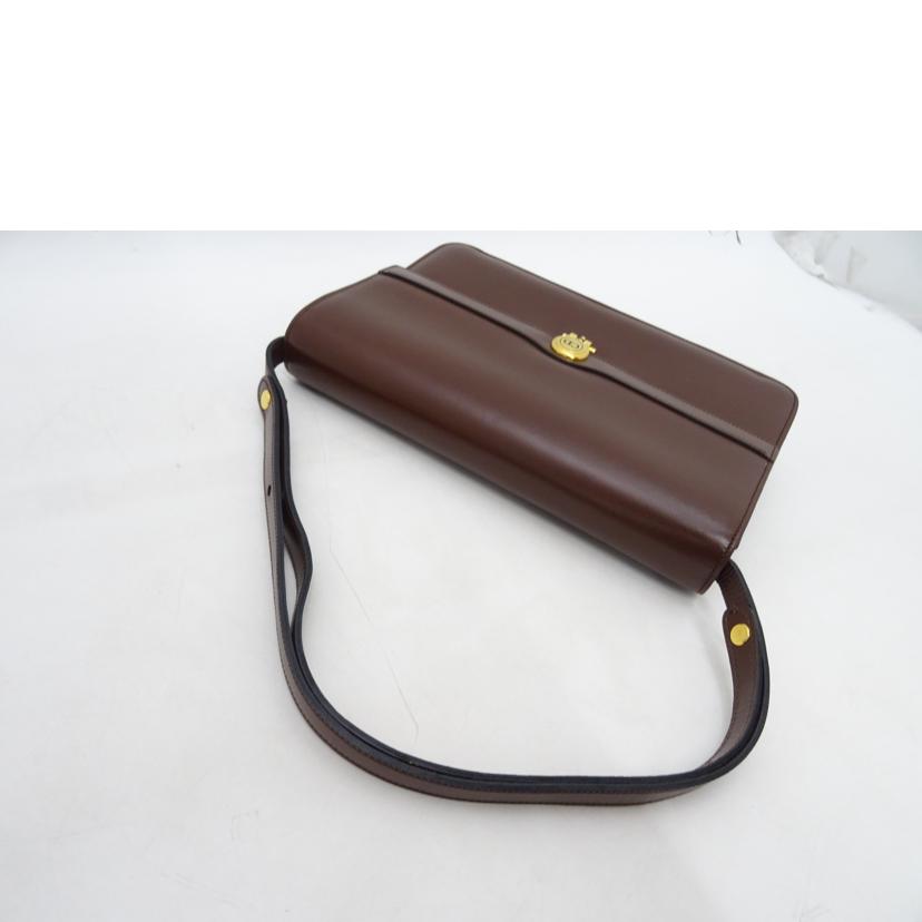 ChristianDior クリスチャンディオール/レザーショルダー/ブラウン//ABランク/69