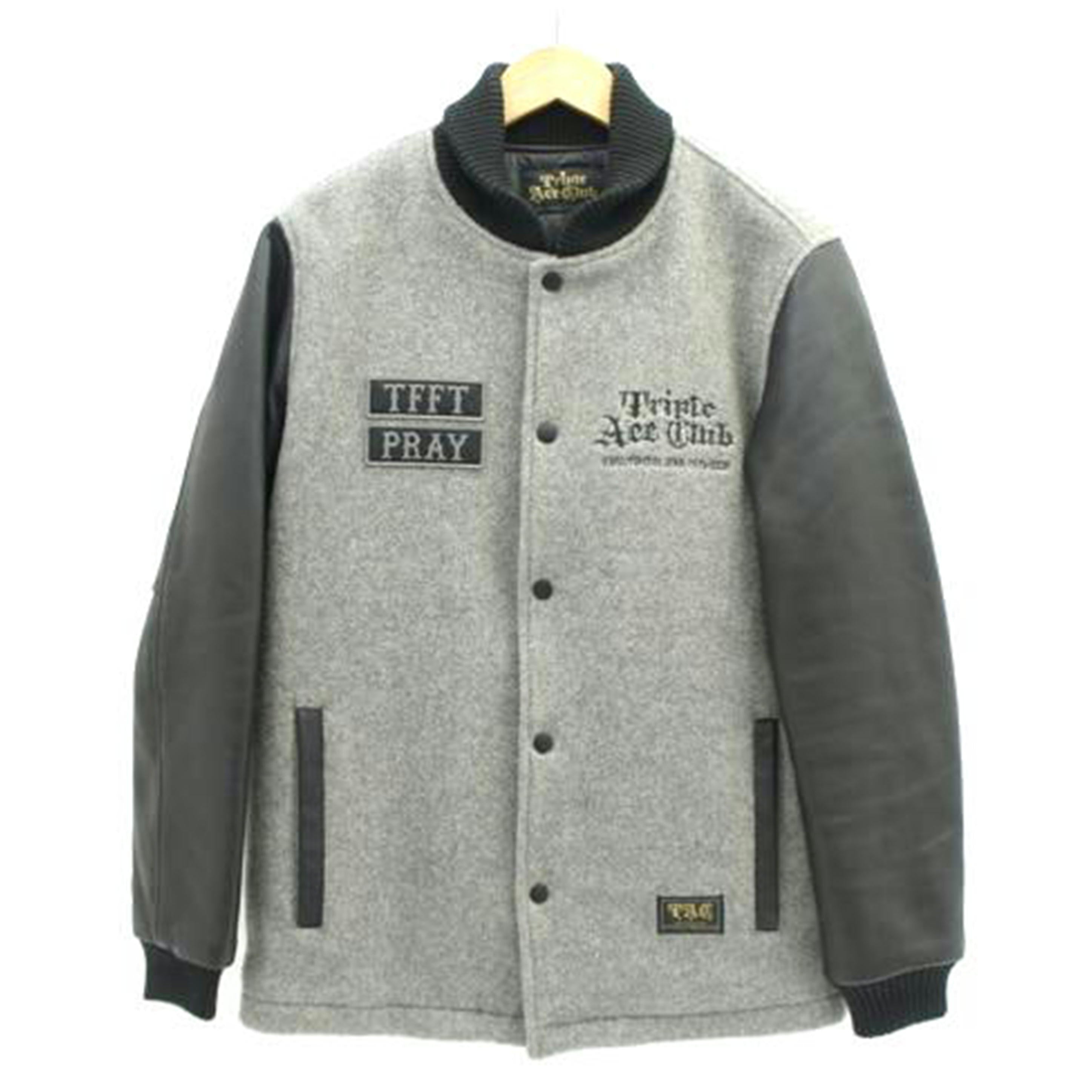 Triple Ace Club トリプル エース クラブ/ Triple Ace Club ウールレザースタジャン M/TBE-STJK-02//ABランク/67