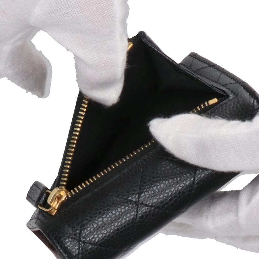 CHANEL/マトラッセスモールフラップウォレット//HPA*****/Aランク/67
