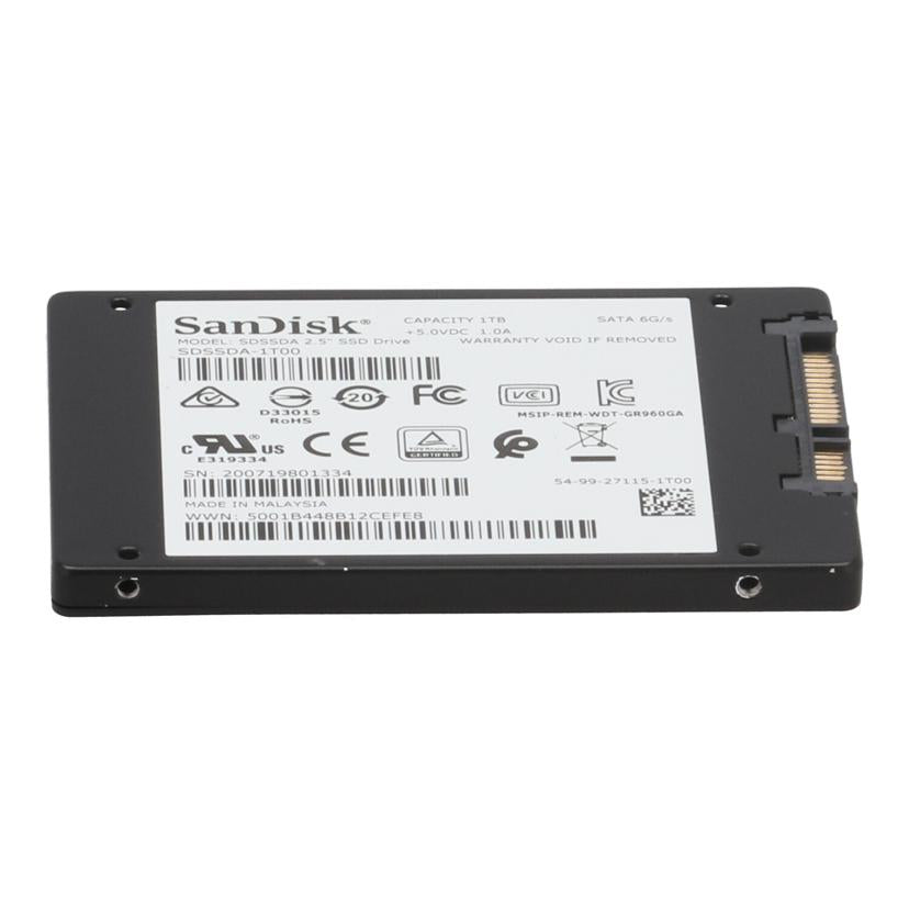 SanDisk サンディスク /内蔵SSD 1TB 2.5インチ/SSD PLUS/SDSSDA-1T00//200719801334/Bランク/70