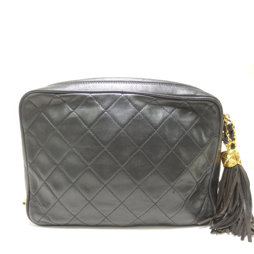 CHANEL シャネル/ココマークショルダーバッグ/フリンジ/ゴールド金具//261****/Bランク/84