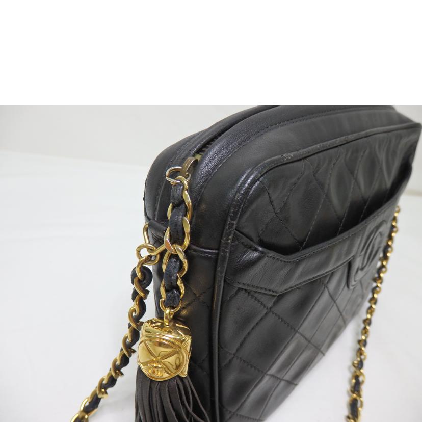 CHANEL シャネル/ココマークショルダーバッグ/フリンジ/ゴールド金具//261****/Bランク/84