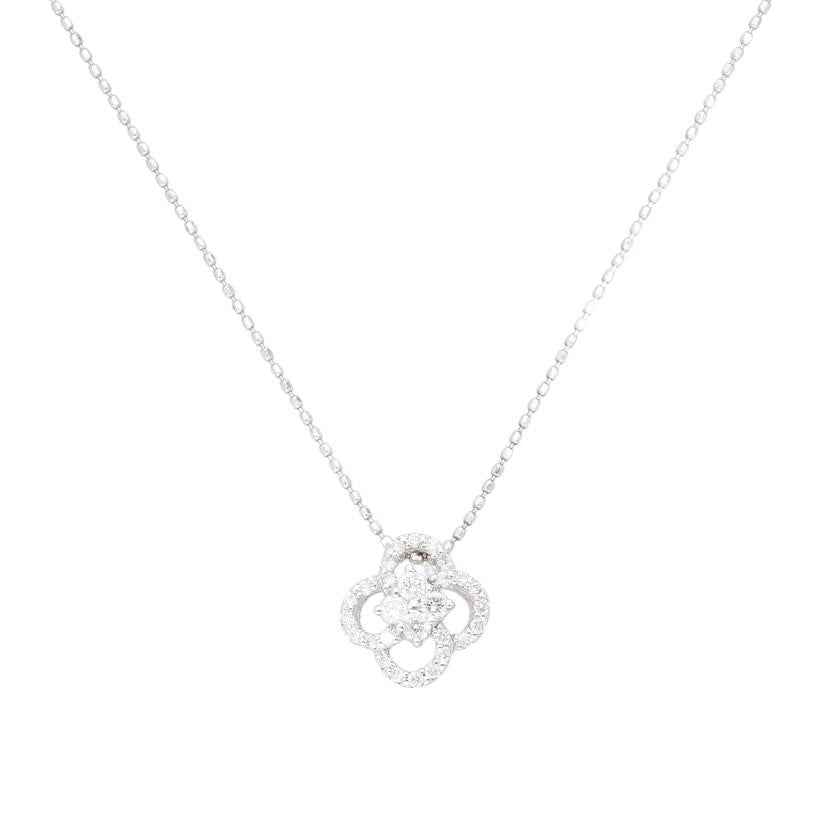 / K18WGダイヤネックレス0.25ct//Aランク/76