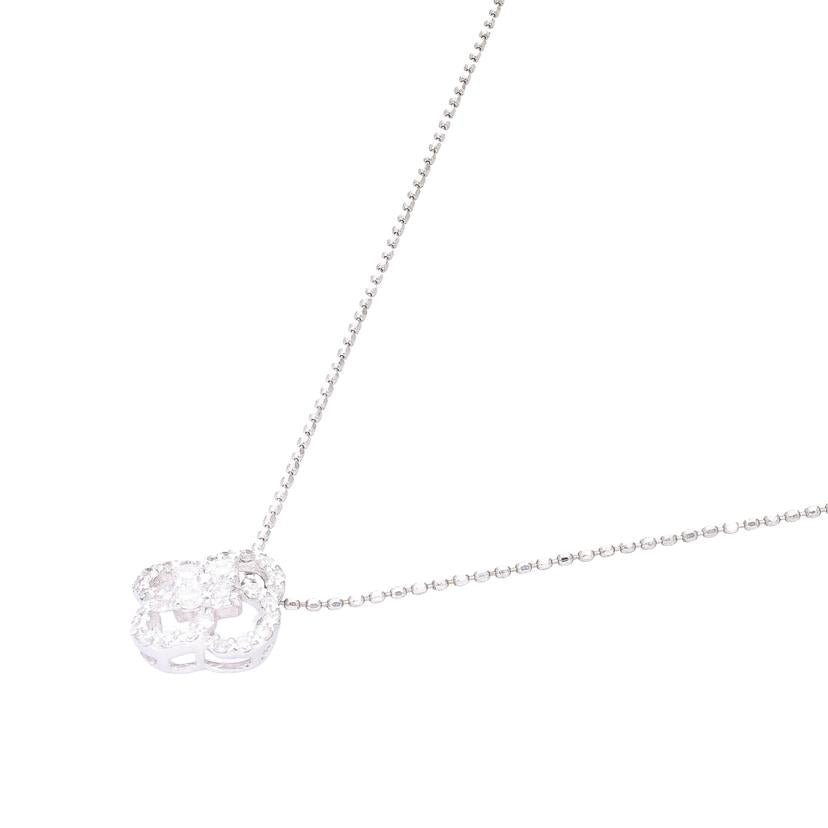 / K18WGダイヤネックレス0.25ct//Aランク/76