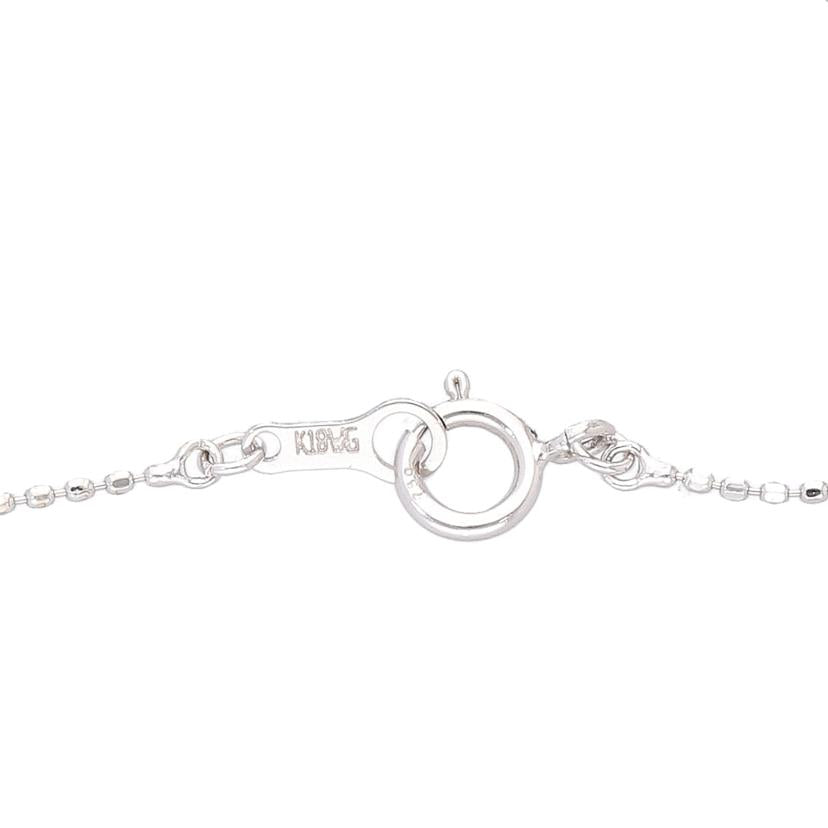 / K18WGダイヤネックレス0.25ct//Aランク/76