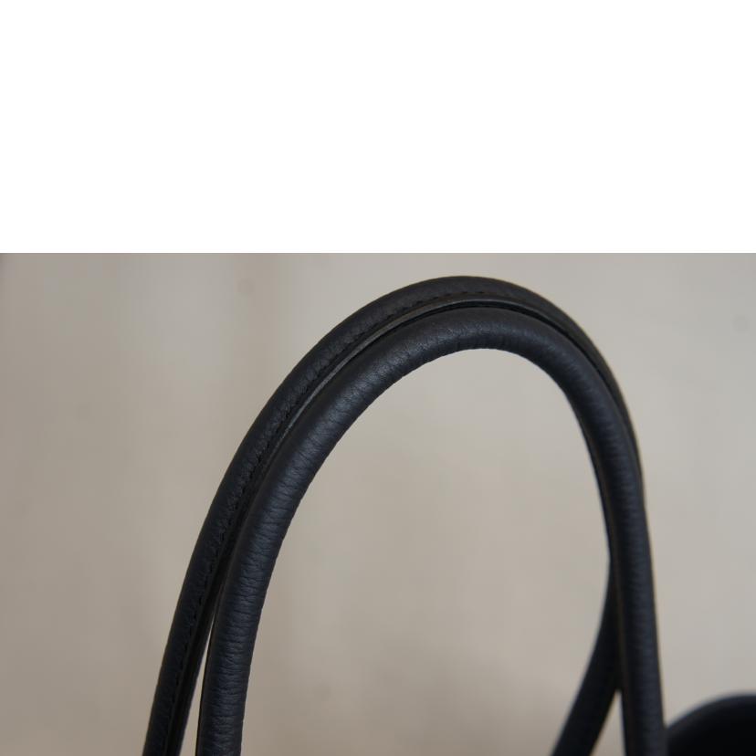 HERMES エルメス/ガーデンパーティTPM/トワルシェブロン/ブラック//Y/SAランク/92