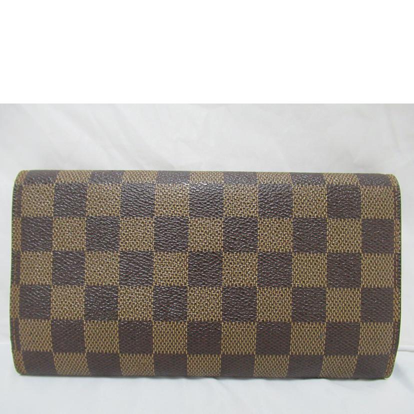 LOUIS VUITTON/ポルトフォイユ・インターナショナル/ダミエ・エベヌ/N61217//TH0***/Bランク/63