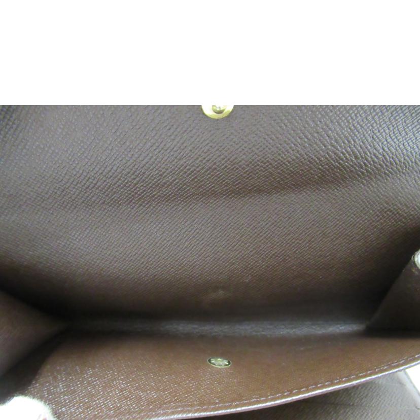 LOUIS VUITTON/ポルトフォイユ・インターナショナル/ダミエ・エベヌ/N61217//TH0***/Bランク/63