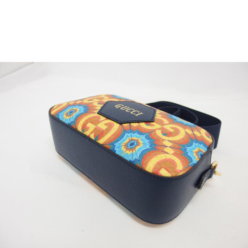 GUCCI グッチ/GGカレイドスコープ ショルダー/ネイビー×オレンジ/476466//520***/Aランク/04