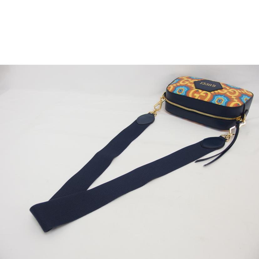 GUCCI グッチ/GGカレイドスコープ ショルダー/ネイビー×オレンジ/476466//520***/Aランク/04