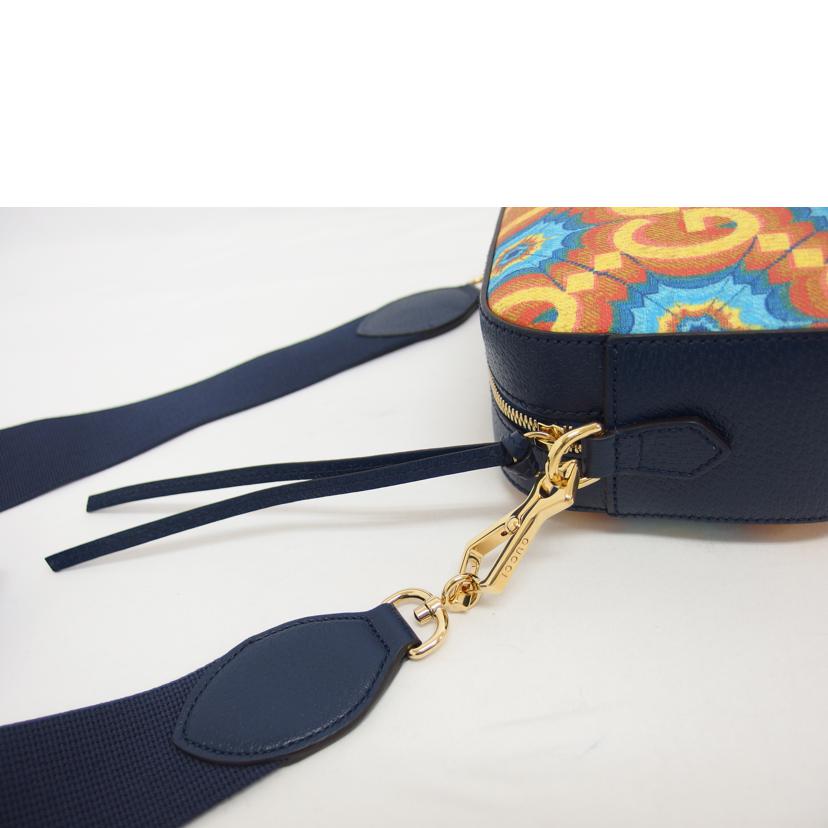 GUCCI グッチ/GGカレイドスコープ ショルダー/ネイビー×オレンジ/476466//520***/Aランク/04