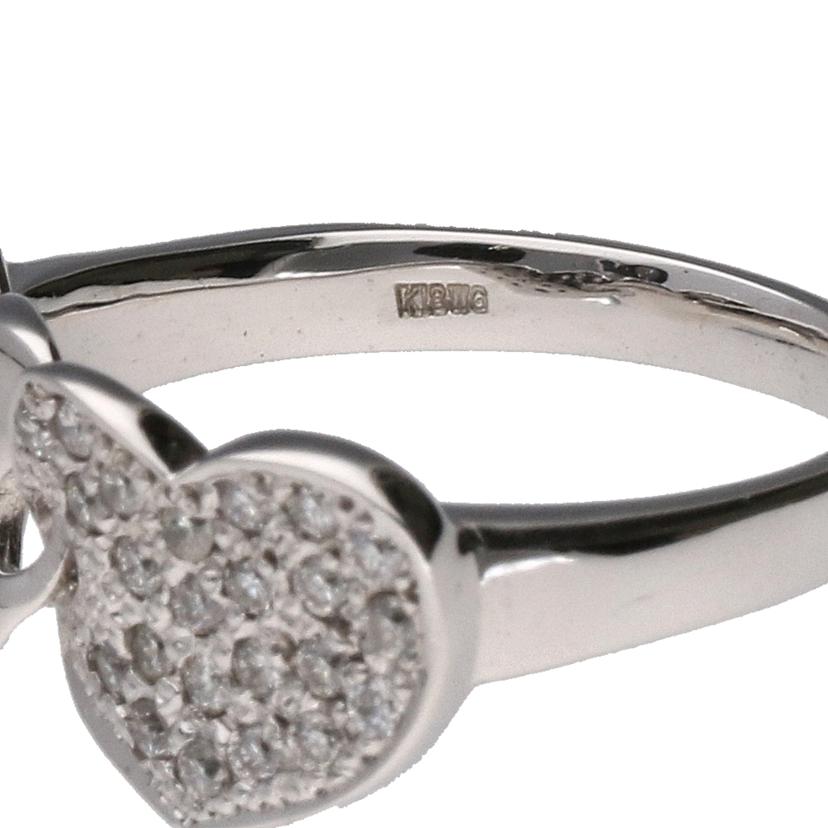 K18WGダイヤリング0.23ct//Aランク/64