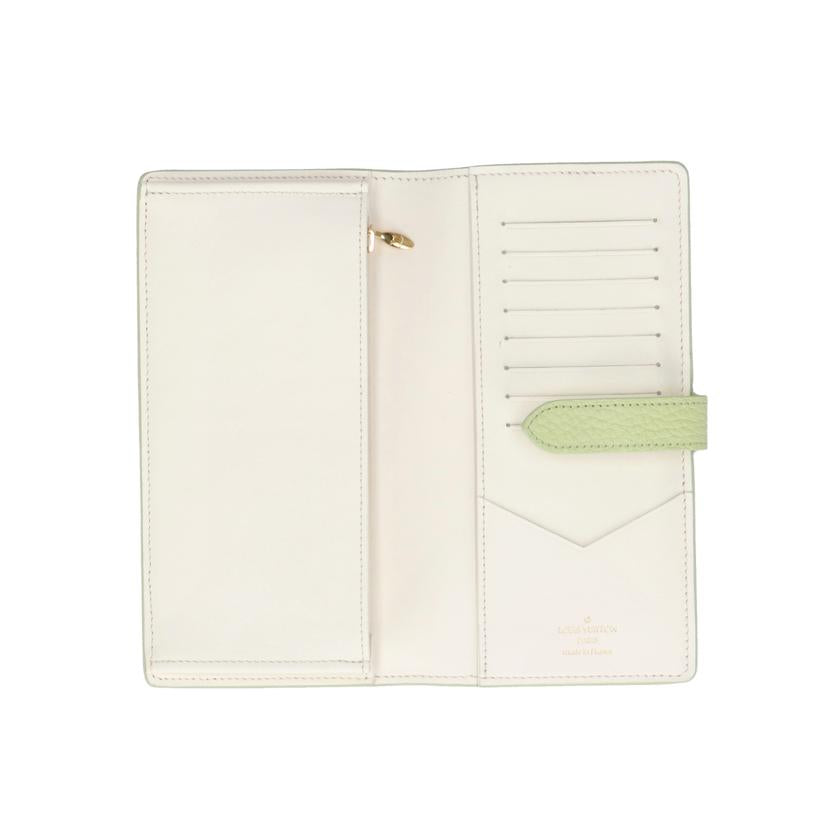 LOUIS VUITTON ルイヴィトン/ジッピーウォレット・ヴェルティカル/ライムグリーン/M82512//RFI*/Aランク/91