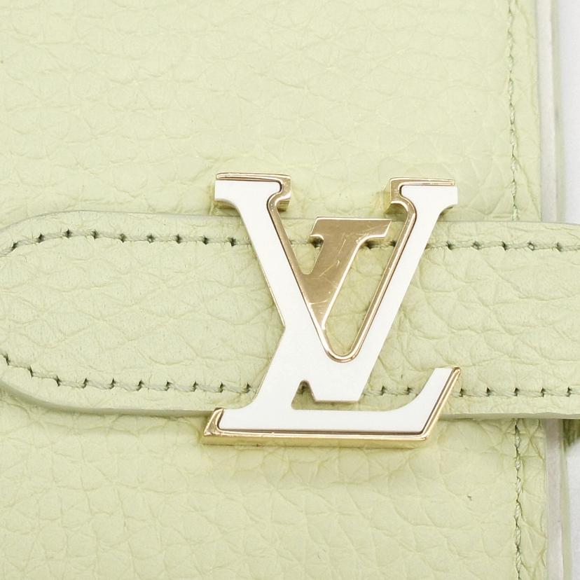 LOUIS VUITTON ルイヴィトン/ジッピーウォレット・ヴェルティカル/ライムグリーン/M82512//RFI*/Aランク/91