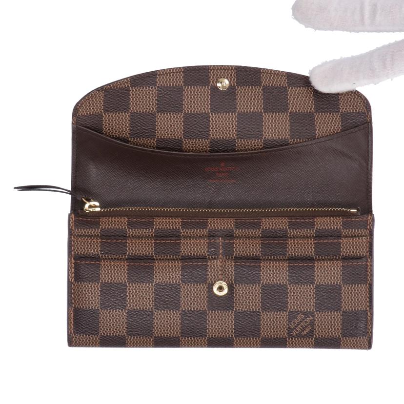 LV ルイヴィトン/ポルトフォイユエミリー/ダミエ/エベヌ/N63019//CA3***/ABランク/75