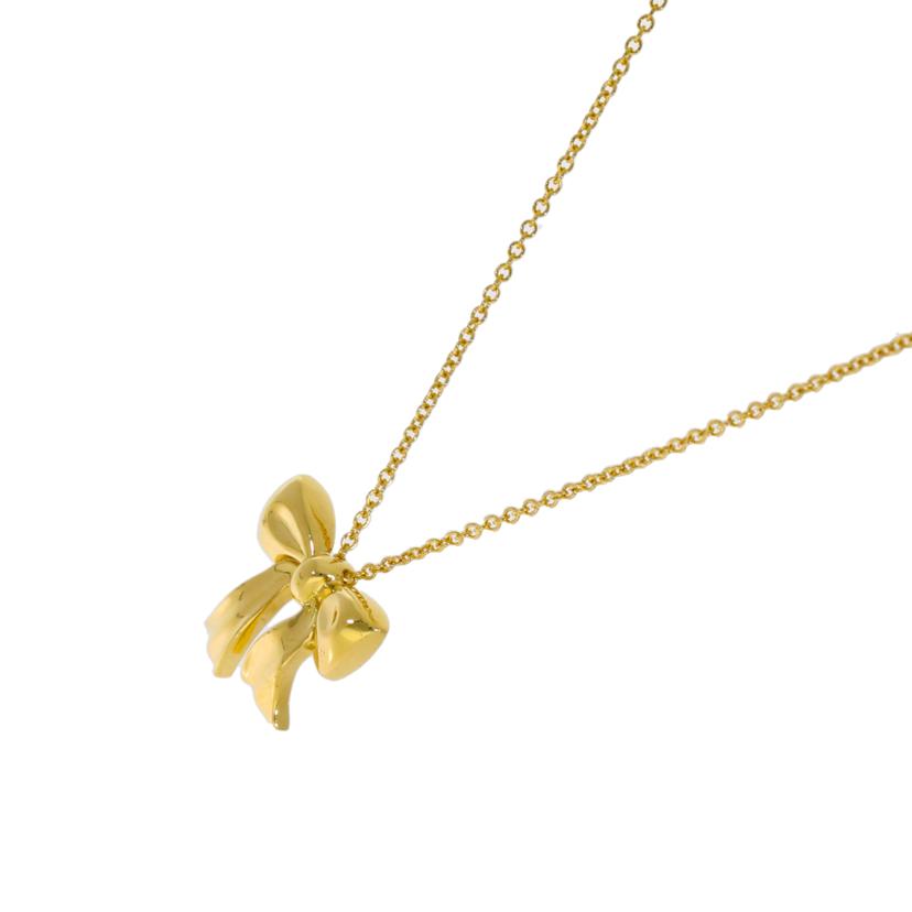 TIFFANY&Co. ティファニー/K18リボンネックレス//Aランク/18