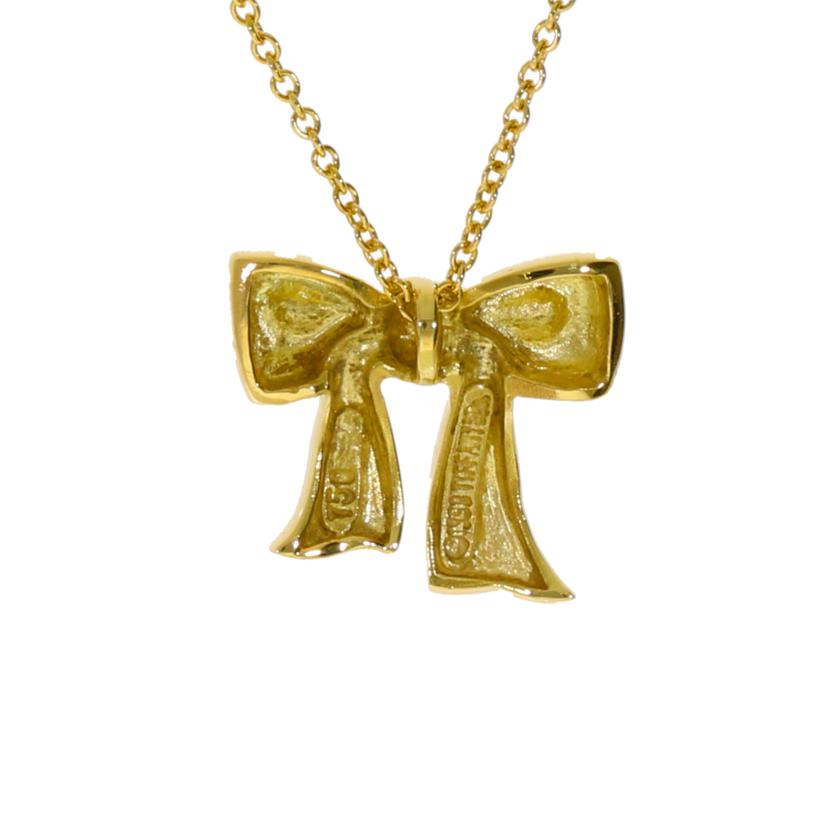 TIFFANY&Co. ティファニー/K18リボンネックレス//Aランク/18