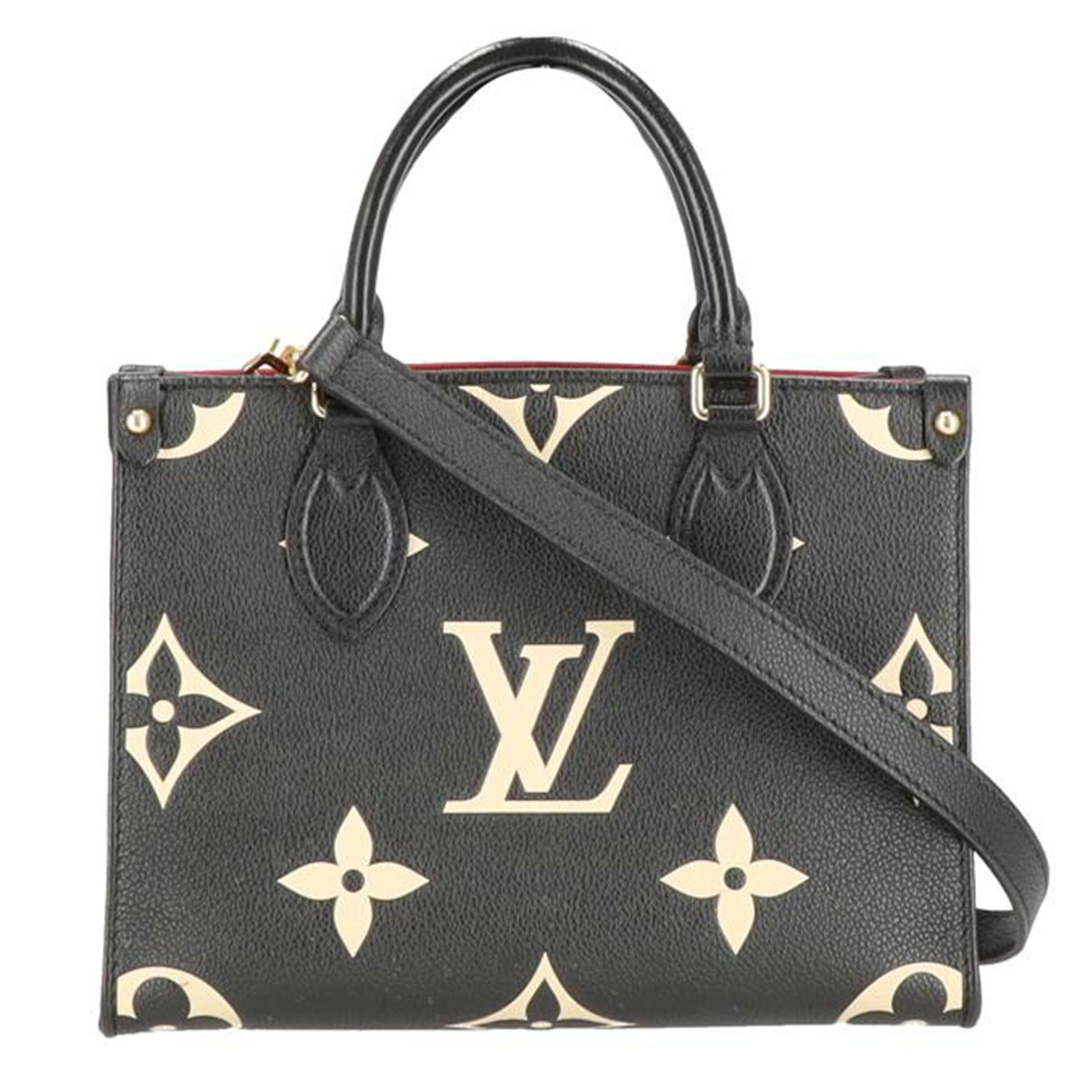 LOUIS VUITTON ルイ・ヴィトン/オンザゴー PM ブラック ベージュ/ モノグラム・アンプラント/M45659//RFI*/ABランク/94