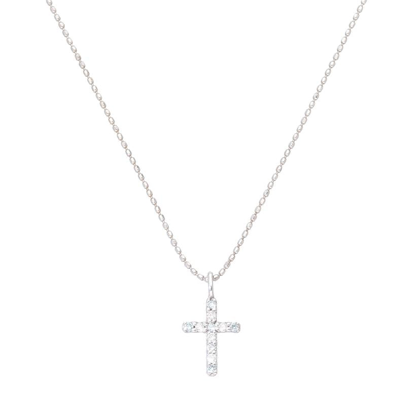 / K18WGダイヤネックレス0.11ct//Aランク/76