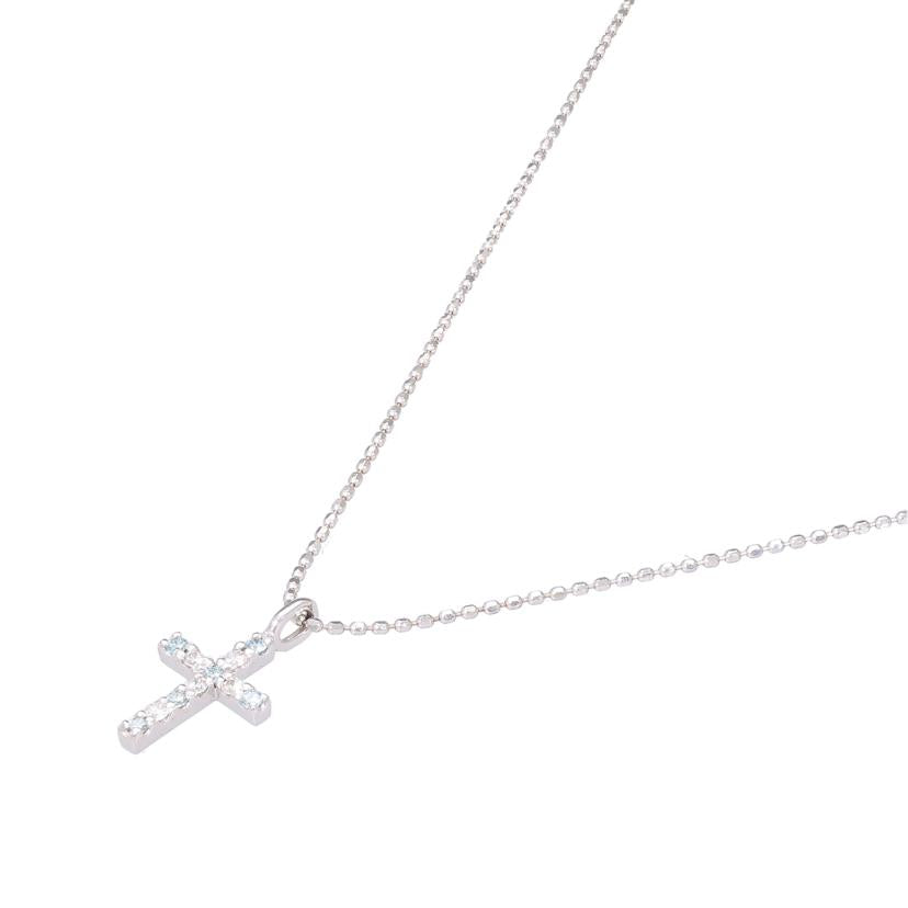 / K18WGダイヤネックレス0.11ct//Aランク/76