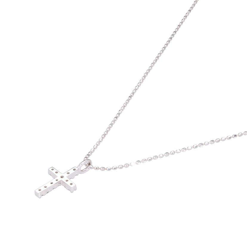 / K18WGダイヤネックレス0.11ct//Aランク/76