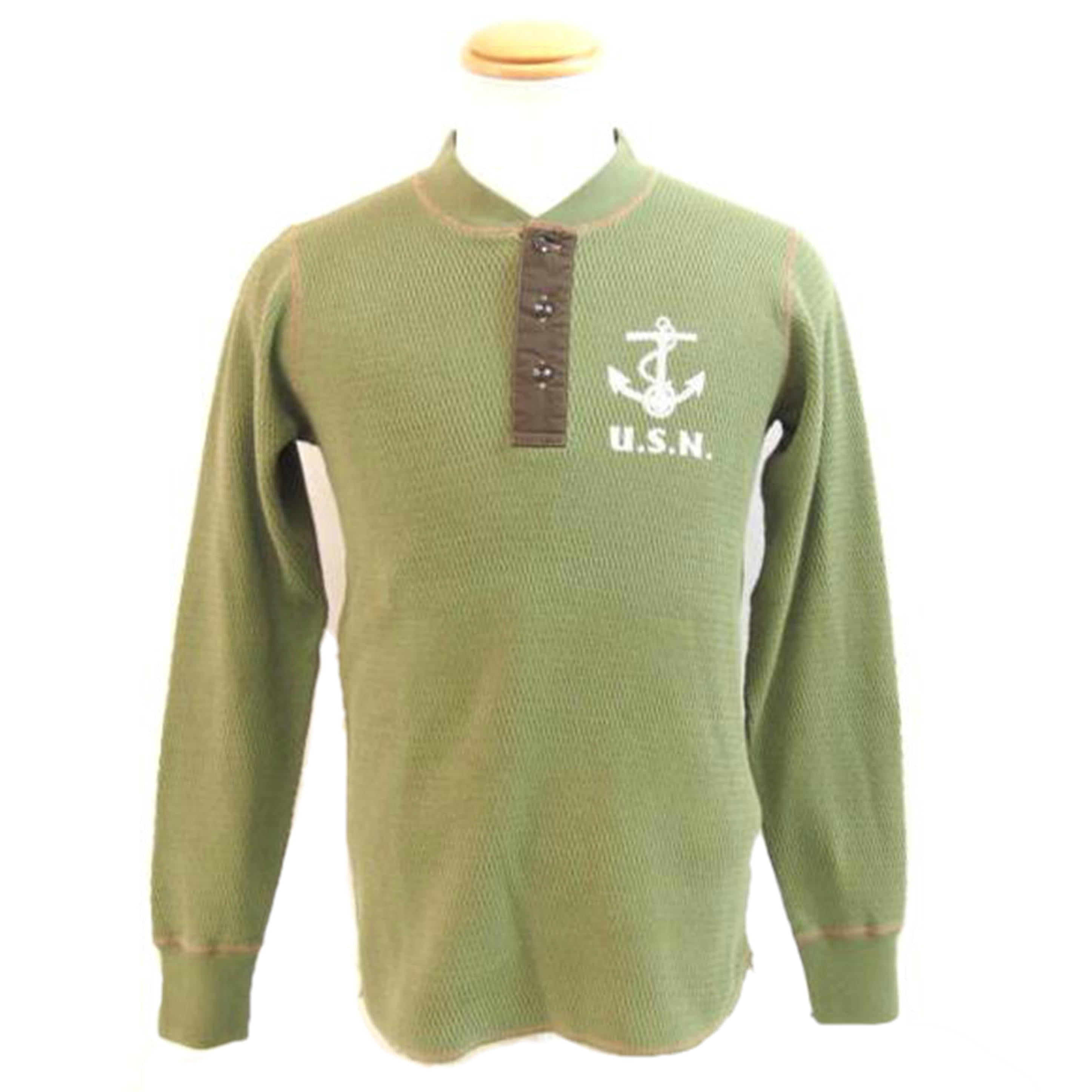 BUZZ RICKSON'S バズリクソン/ロングスリーブヘンリーネックサーマル//Bランク/71