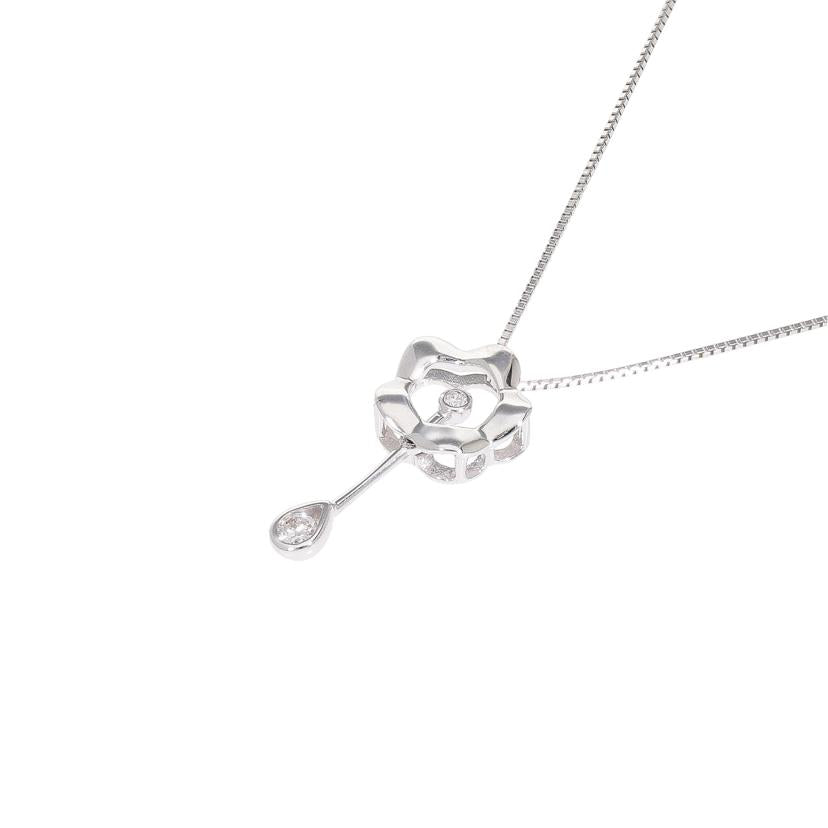 K18WGダイヤネックレス0.10ct//Aランク/78