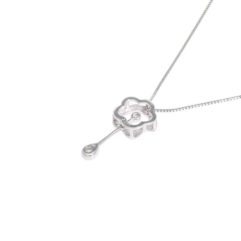 K18WGダイヤネックレス0.10ct//Aランク/78