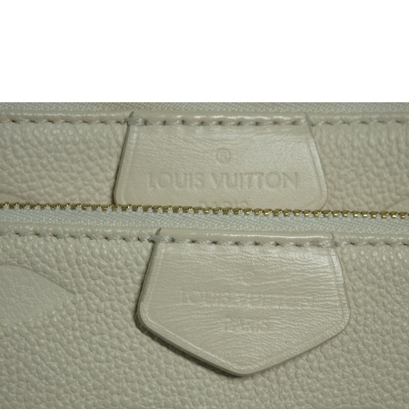 LV ルイヴィトン/ミュルティ・ポシェット・アクセソワール/モノグラム・アンプラント/クレーム/M46568//RFI****/Aランク/84