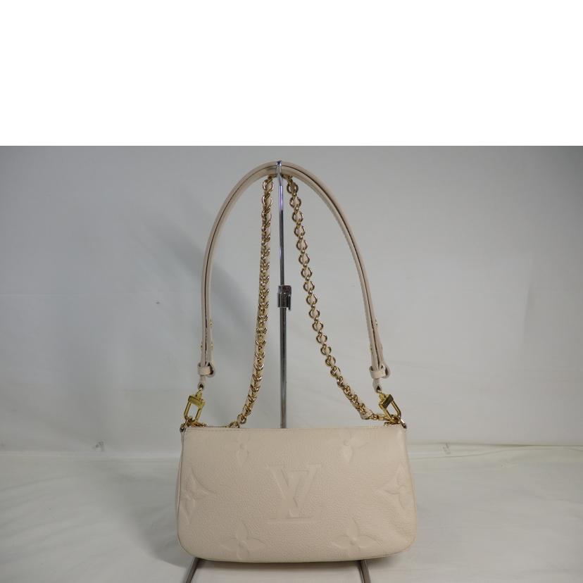 LV ルイヴィトン/ミュルティ・ポシェット・アクセソワール/モノグラム・アンプラント/クレーム/M46568//RFI****/Aランク/84