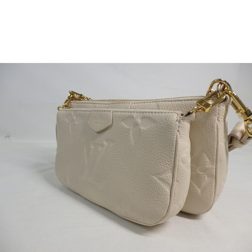 LV ルイヴィトン/ミュルティ・ポシェット・アクセソワール/モノグラム・アンプラント/クレーム/M46568//RFI****/Aランク/84