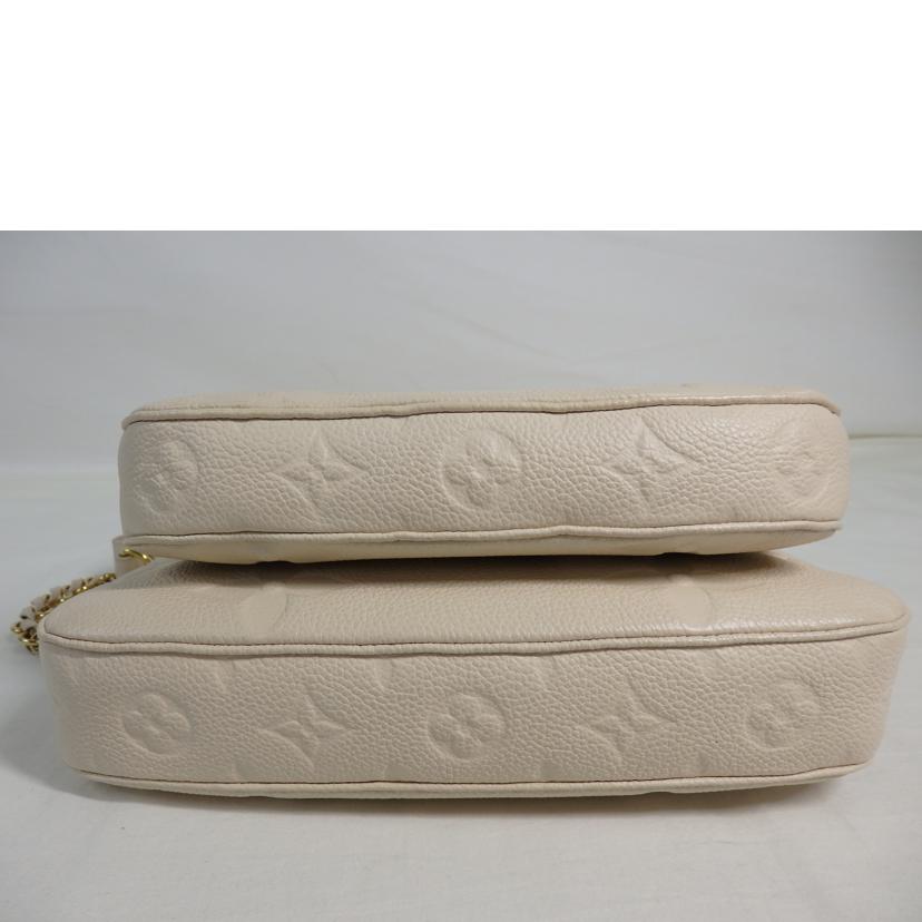 LV ルイヴィトン/ミュルティ・ポシェット・アクセソワール/モノグラム・アンプラント/クレーム/M46568//RFI****/Aランク/84